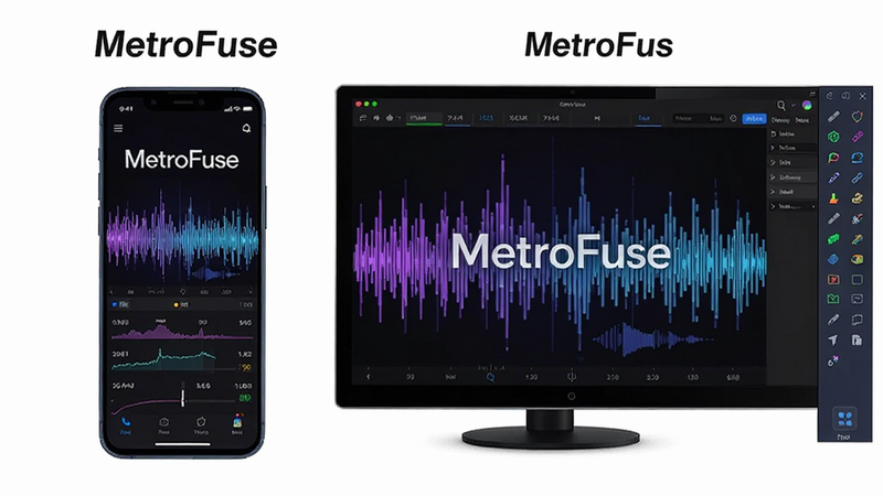 չʾMetroFuse���ֻ��͵����ϵ�ʹ�öԱȳ��������Ϊ�ֻ����棬�ұ�Ϊ����ģ�������棬����Ϊ����Ƶ�ף�������Ƽ��У�������MetroFuse�������������������޶���Ԫ��