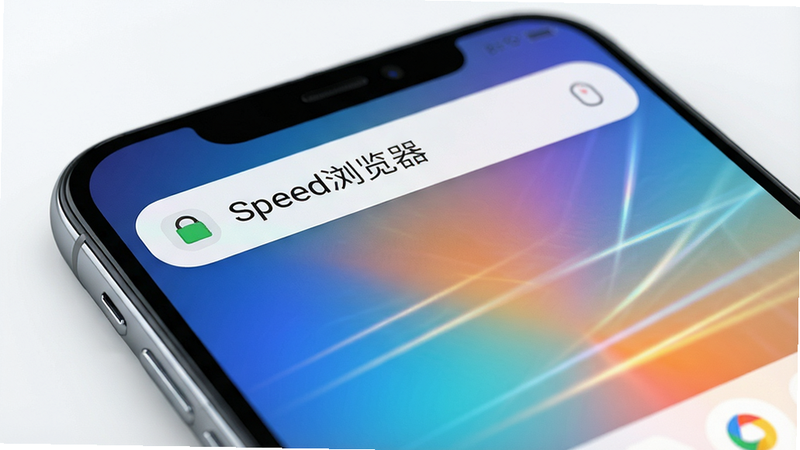 һ�������ֻ���Ļ��д����Ļ����ʾSpeed����������棬�������ִ���������ַ���С�Speed�����������������Ϊ����ɫ�����Ӱ��������ɾ�������ͻ�������������У�������Ⱦ������ϸ�壬�޶���Ԫ��