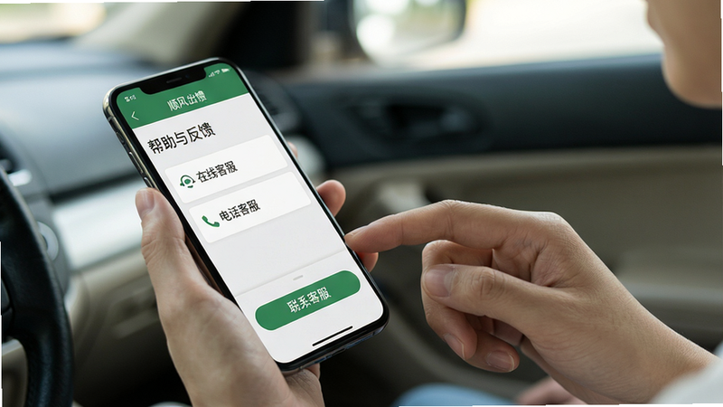 ���壺һ���û�ʹ���ֻ�������˳�����APP����һֻ�������ֻ�����Ļ����ʾ���������롰��ϵ�ͷ�����ť�����֣�����ͼ���û��ֲ������������ֻ���Ļ������б���Ű棺�ֻ���Ļ��д������Ϊģ�������ڻ��������дʵ��Ӱ�����Ȼ���ߣ�����ɾ���ϸ�ڣ���Ļ����ʾ�������뷴����ҳ�棬�С����߿ͷ��������绰�ͷ�������ѡ����ʣ����壬�ɾ����޶���Ԫ�ء�