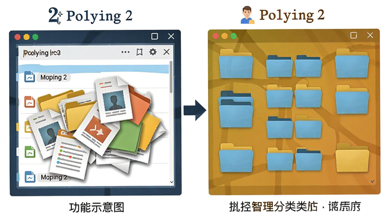 Polying 2 ����ʾ��ͼ�����Ϊ���ҵ��ļ��б����Ҳ�Ϊ����Polying 2���ܷ����Ȼ������ļ��У�ɫ���������Ա�ǿ�ң�ͻ������������ǿ�������������������ɾ��޶���Ԫ��