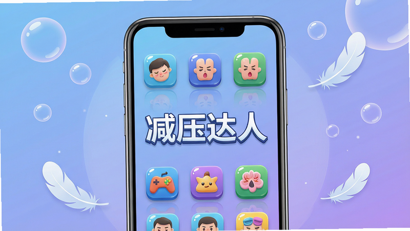 ���壺��ѹ����Ӧ�������棬�ֻ���Ļչʾ�ḻ��ѹС��Ϸͼ�꣬�����С���ѹ���ˡ����������֣��ֻ����У�����Ϊ��ͽ�������ɫ�����������ݺ�Ʈ�����ë���Ű棺����ͼ���������룬����������������±�ƽ�廭�硣ϸ�ڣ��߹ⷴ�䣬ͼ��������С����ʣ�4K���壬�ɾ��޶���Ԫ�ء�