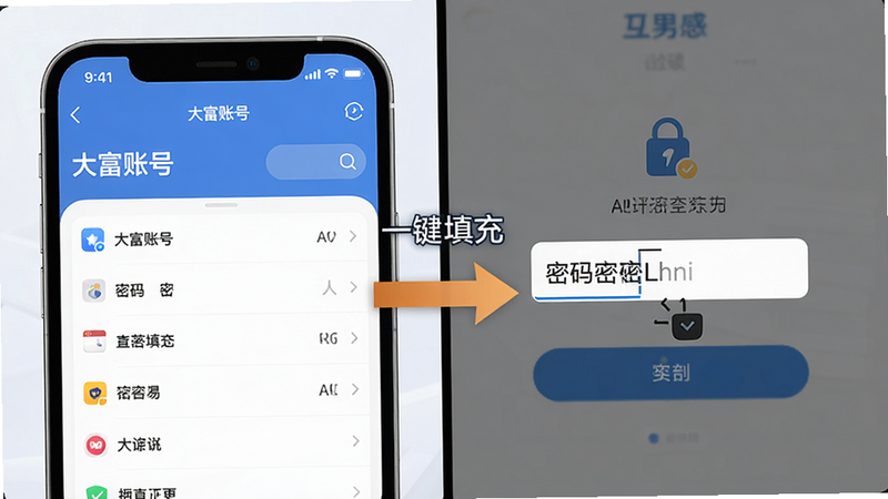 һ���ֻ�����������ʾͼ������ǡ����˺š�APP�������б����棬�Ҳ���һ����¼ҳ�棬�����ֶ������Զ���䣬�����ü�ͷ����ͻ����һ����䡱�ı���ԣ�����UI�����ˬ���ִ���ǿ�����ʸ���