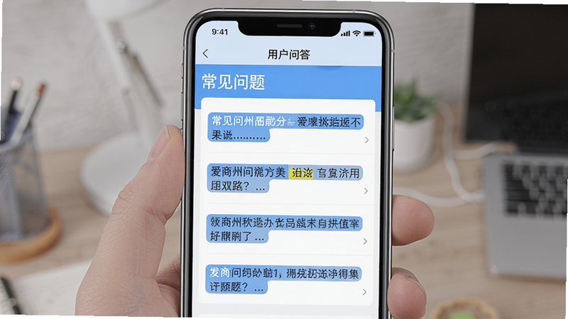 չʾ������App�û��ʴ������ֻ���ͼ���Ϸ��С��������⡱���⣬�·�Ϊ�ʴ��б���ÿ�����������ʾ��������࣬������ɫ�����ʸɾ����޶���Ԫ�ء�