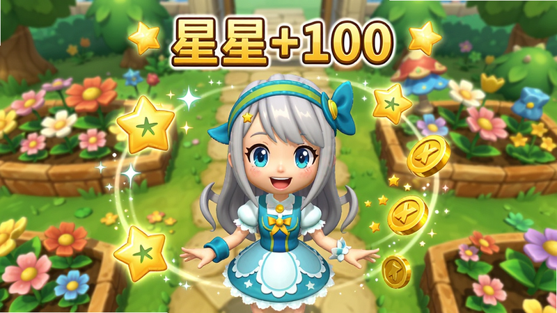 ���壺��Ϸ�е�����վ�ڻ�԰���ģ���Χ�����ŷ�������Ǻͽ����Ч�����鿪�ġ����֣�������У���Χ�ǻ�̳��װ����Ϸ��С�����+100����Ʈ�֡��Ű棺���汥������Ч�����ҡ����������ͨ��ɫ�����ޣ�ϸ�ھ��£����ʸɾ����޶���Ԫ�ء�
