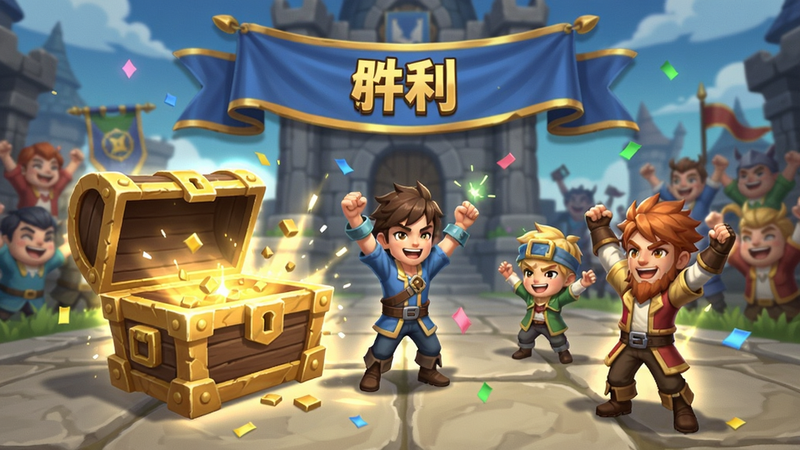 ���Ӣ����Ҷ�սʤ����ף���棬չʾ��ɫ�����ʤ���������ɫ����������ɫ����������Χ���ң��޶���Ԫ��
