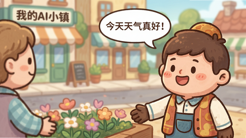 ���壺һλ���ҵ�AIС���еĿ�ͨ��ɫ����΢Ц������һλ�ھ��ڻ�̳�����ֽ�̸�����֣����ý��������ӽǣ���������λ�ڻ����Ҳ�����֮һ������������Ի��ռ䡣�Ű棺�������黯��С��ֵ��͵��̣�ͻ�����ﻥ������񣺿ɰ����ֻ濨ͨ�������Բ��ɫ�������ů��ϸ�ڣ�չʾ����ͷ���ĶԻ����ݣ��ں�������������ã������֣����������������װϸ�ڷḻ�����ʣ�����ϸ�壬����ɾ����޶���Ԫ�أ��ʺ���Ϊ�罻����Ԥ��ͼ��