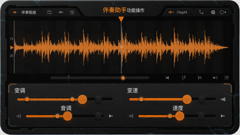 �������ֹ��ܲ������棬��Ļչʾһ�����α༭ҳ�棬�·��б������ٵĻ�����������ֱ��ע���������͡��ٶȡ����������������ɫ������ɫ���Ƽ���ʮ�㣬����������ϸ�ڷḻ