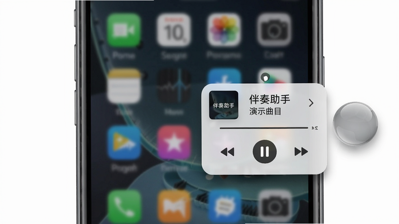 �����������ֻ���̨����ʱ��������Ч��ͼ����Ļ�Ҳ���һ����͸����СԲ�򣬵����չ�����ſ�����壬�������ʾ���������������� ��ʾ��Ŀ��������Ϊ�黯���ֻ����棬�������࣬���ʸ���