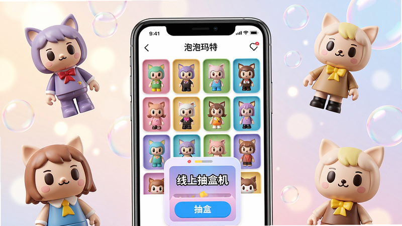 ���壺��������APP�����棬չʾ������ų���ä����ɰ�IP���󣻲��֣��������ֻ�ģ�ͣ���Ļ�ڳ���ɫ�ʰ�쵵�ä��չʾǽ�͡����ϳ�л�����ڣ����ܻ��Ʋ�ͬ���͵ĳ��湫�У��Ű棺�ֻ�ģ��Ϊ���Ӿ�����Χ���д���ڷţ�����������͵Ĺ��������Ԫ�أ���񣺳�����ʱ�С����������������û����������羫�£�ϸ�ڣ����б�����ȿɰ����ֻ���Ļ�ϵ�UI�����ɼ����������ء������͡���С���ť�����ʣ�4K���壬�ɾ����޶���Ԫ�ء�