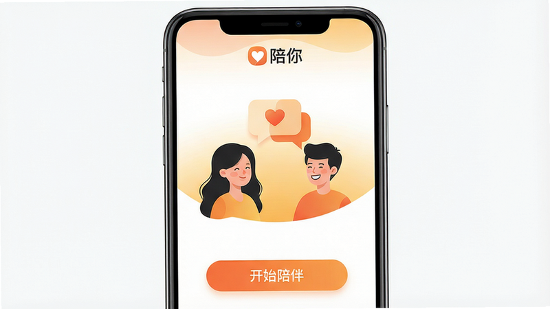 ���壺�ֻ���Ļչʾ�����㡱Ӧ�������棬�����������������μ�Ӱ�ڶԻ�������΢Ц�����֣��ֻ����У�����������ʾ�����㡱LOGO�롰��ʼ��顱��ť���Ű棺����ִ������׳��㣻��񣺱�ƽ���廭�磬ůɫ�����Ȼƽ��䱳������ϸ�ڣ������д��а���ͼ�꣬�����Ӱ������ͣ����ʣ����壬�ɾ����޶���Ԫ��