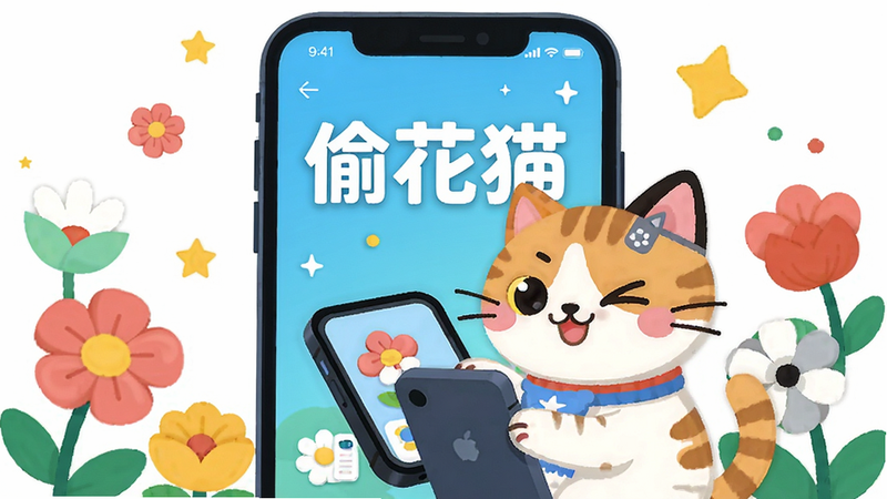 ���壺͵��èӦ�ý��棬һֻ�ɰ��Ŀ�ͨè�������ֻ�����Ļ���С�͵��è�������֡����֣��ֻ���Ļ��Ϊ���Ӿ�����Χ�л��������װ�Ρ��Ű棺���й�ͼ������������Ŀ����񣺱�ƽ���廭���ɫ�����졣ϸ�ڣ�è�������Ƥ��������ɫ���ޣ�����Ԫ�ؼ�ࡣ���ʣ����壬�ɾ����޶���Ԫ�ء�