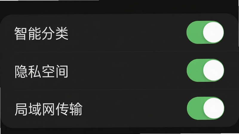 展示Bag应用设置界面的截图,画面中显示