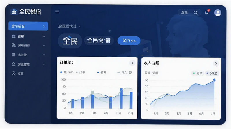 ȫ������App�ķ�����̨���棬չʾ��Դ����������ͳ�ơ��������ߵ�ͼ��������Ϊ����ɫ������ͻ����ȫ�����ޡ�Ʒ�ƣ������������޶���Ԫ��