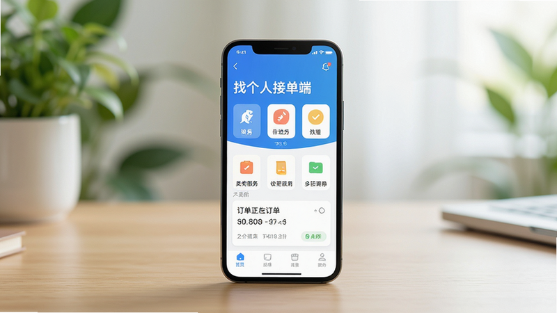 画质干净无多余元素,高清摄影风格,画面主体为一部亮屏的智能手机,屏幕显示