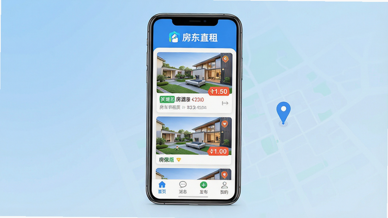 ���壺�ֻ���Ļչʾ����ֱ��APP���棬�Ϸ���ʾ������ֱ�⡱������Ʒ��Logo����������չʾ��Դ�б����ͼ�ҷ����ܡ����֣��ֻ�λ�ڻ������룬����Ϊ��͵Ľ�����ɫ��Ӫ����ˬרҵ�ķ�Χ���Ű棺�ֻ���Ļ����Ϣ�������򣬷�Դ��Ƭ�������¡���񣺱�ƽ���ִ���ƣ�ɫ��������ϸ�ڣ���Ļ�з�ԴͼƬ�������۸��ǩ��Ŀ���ײ�������������ҳ����Ϣ���������ҵĵ�ͼ�ꡣ���ʣ�������Ⱦ���ɾ����޶���Ԫ�ء�