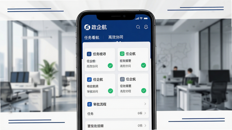 ���壺����App����չʾ���ֻ���Ļ����ʾ���񿴰������������б�������Ϊ�ִ��칫���������֣������ֻ���д���������ף����·��м�Լ����װ�Σ��Ű棺�ֻ���Ļ���������ɼ���ͼ���������룻�������Ƽ��У���ƽ����ƣ�ɫ�����������ɫΪ����ϸ�ڣ���Ļ����ʾ�����󺽡�logo������ЧЭͬ������������Ƭ����ɫ�Թ���ʶ�����ʣ�4K���壬�ɾ����޶���Ԫ��