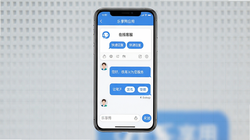 ���壺������Ӧ�õĿͷ��Ի����棬��Ļ���С����߿ͷ����Ի���Ϳ�ݻظ���ť�����֣��ֻ����У���������������ײ��������ͷ��Ͱ�ť���Ű棺�����������ҷ�������������������ִ���࣬ɫ��Ϊ��ɫ����ɫ�������е�����������·��ϸ�ڣ��ͷ�ͷ��Ϊ������logo���Ի�������ʾ�����ã��ܸ���Ϊ�����񡱡����ʣ����壬�޶���Ԫ�ء�
