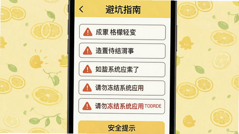 主体:手机屏幕显示柠檬轻便的