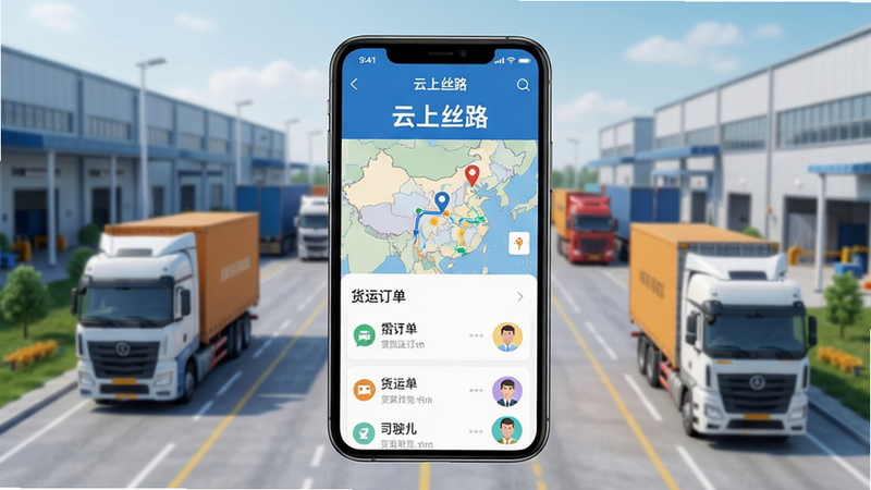 ���壺�ֻ���Ļչʾ������˿·��App�����棬����������ʾ��ͼ�����˶����б���˾��ͷ�񣻲��֣��ֻ����У�����Ϊ�ִ�������԰��������������ʻ���Ű棺����Ԫ�ؼ�࣬ͼ����ȷ�����дʵ���ƽ����ϣ�ɫ�����죻ϸ�ڣ���Ļ������ͻ��������˿·����������ͼ����·�߱�ǣ����ʣ����壬�ɾ����޶���Ԫ�ء�