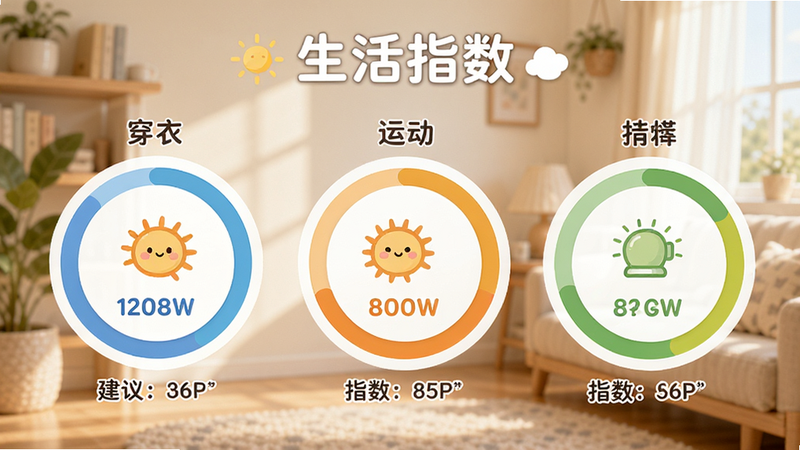 ���壺����Сվ����ָ��ҳ�棬չʾ���¡��˶���ָ�������֣���Բ�ν�������ʽչʾ����ָ��������Ϊ���ڳ������Ű棺ָ��������ȼ����ţ���ɫ�������ӡ�������¿ɰ���ͼ��������ϸ�ڣ�ÿ��ָ���·��м�̽������֣������С�����ָ�������⡣���ʣ�����������޶���Ԫ�ء�