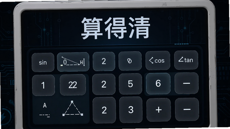 科学计算界面预览图,屏幕中清晰显示
