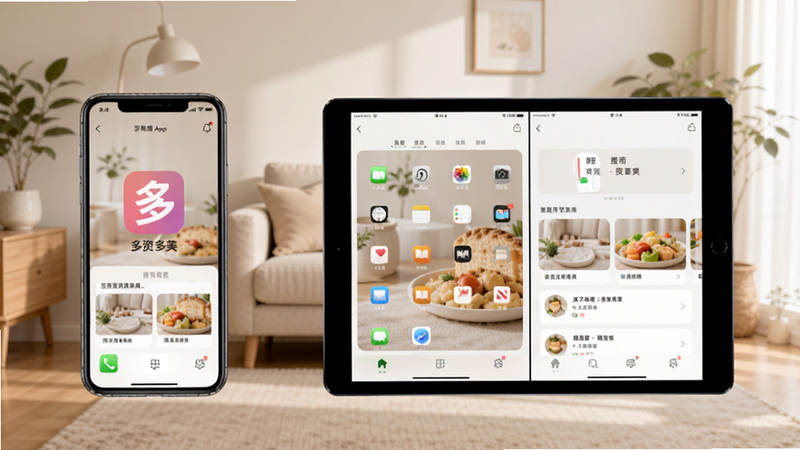 ���ʶ���App���ֻ���ƽ�������е�ʹ�ó����Ա�ͼ�����Ϊ�ֻ�������ʾ���Ҳ�Ϊƽ�������ʾ˫�����棬����Ϊ��Լ�ļҾӻ���������ɫ����ܰ��չʾӦ���ڲ�ͬ�豸�ϵ���������������������޶���Ԫ��