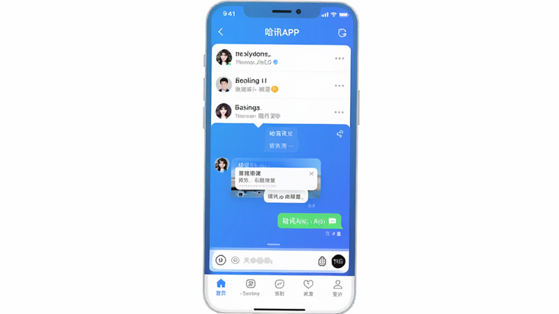 ����������Ⱦ��չʾ��ѶAPP�����棬������������������ʾ�Ի��б����в�Ϊ���촰��Ԥ�����ײ����е����������������ɫ������ɫ�������԰�ɫ���ݺ�ͼ�꣬����ִ������������ɾ����޶���Ԫ��