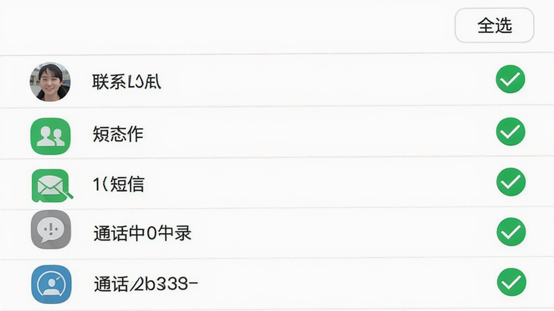 QArchiveӦ�ý����ͼ�������б���ʽչʾ��ϵ�ˡ����š�ͨ����¼���������ÿ������Ҳ�������ɫ��ѡ״̬�����涥��Ϊ��ȫѡ����ť������Ϊ��ɫ�����������ִ������ʸɾ����޶���Ԫ��