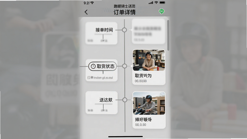 ����Ϊ��������ʿ�ʹAPP�Ķ�������ҳ�棬������������չʾ����״̬ʱ���ᣬ�����ӵ�ʱ�䡢ȡ����Ƭ���ʹ���Ƭ��ģ�飬�Ű��߼����ܣ����Ϊ���Ի�ɫ����ϸ�ڰ�������ͼԤ����ʱ����������������޶���Ԫ��