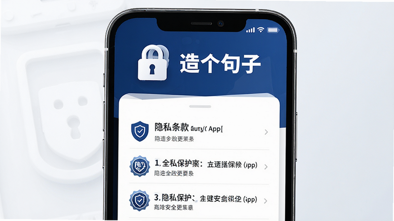 ����Ϊ�ֻ�Ӧ�ð�ȫ��ʶͼ��չʾ��������ӡ�APP����˽����ҳ�档����������������ͷͼ������˽�����б���������θ�ǿ��ɫ���������ɫ���䣬ϸ�ڰ�����˽�������£����ʸ��壬�ɾ��޶���Ԫ�أ��������ݣ�����˽��ȫ��