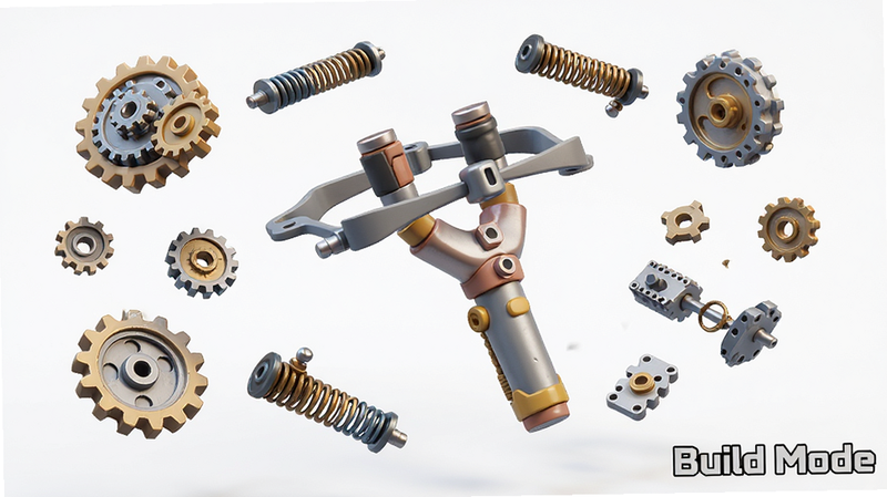 ����Ϊ Catapult King �����װ����������չʾ���ɢ��Ļ�е��������ڿ��У�������һ��������װ�еĵ���ԭ�ͣ����Ϊ�Ƽ����뿨ͨ��ϣ��Ű����룬ϸ��ͻ������ҧ���뵯�����������ʾ�ϸ���ɾ�����������