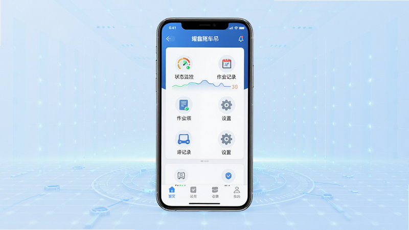 ����Ϊҫ���泵��APP���ֻ�����չʾ������Ϊ�����������ֻ�ģ�ͣ�����Ϊ����ɫ�Ƽ������Ű��������״̬�����м�����Ǳ������򡢵ײ������������Ϊ�ִ���Լ����磬ϸ����ʾ������ͼ���硰״̬��ء�������ҵ��¼���������á������ʸ��壬�ɾ����޶���Ԫ��