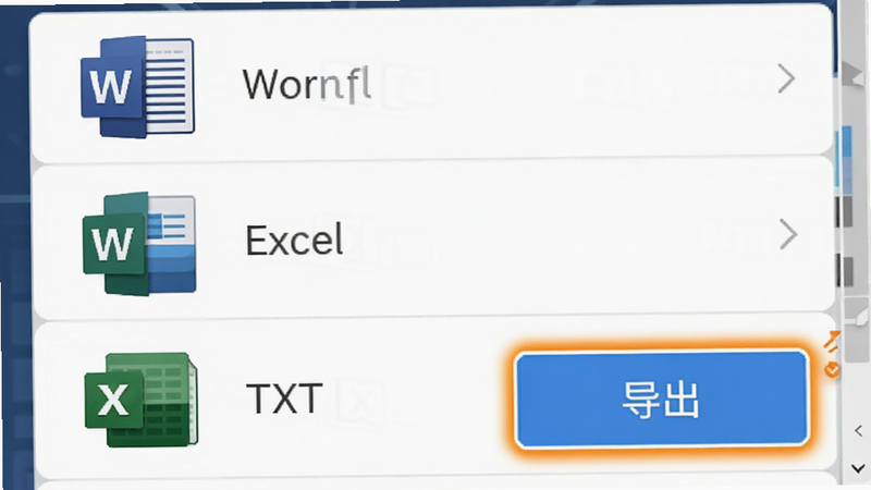 ����ΪPDFʶ�����������ܽ��棬����Ϊ��ֱ�б�����ʾWord��Excel��TXTͼ�꣬�Ű���գ��������磬ϸ�ڴ���������������ť�������������ɾ����޶���Ԫ��