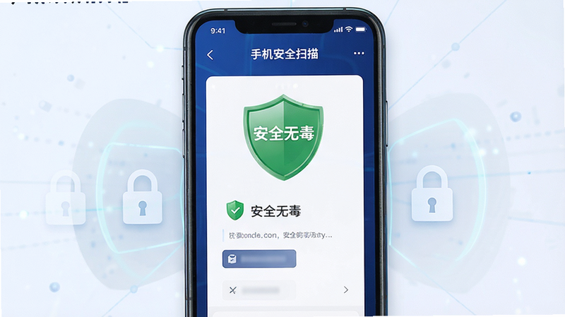 ����Ϊ�ֻ���ȫɨ����棬��ʾ����ȫ�޶�����ɫ����ͼ�꣬����Ϊ����ɫ���������ĶԳƣ��Ű��࣬���Ϊ�Ƽ������η磬ϸ�ڴ�������ͼ�꣬���ʸ��壬�ɾ����޶���Ԫ��
