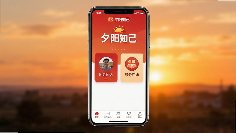 ���壺Ϧ��֪��App�ֻ�����ȫ��ͼ�����֣�����չʾ�ֻ���Ļ������Ϊ��ܰ��ůɫ��Ϧ���������Ű棺������������дʵUI��ƣ�ϸ�ڣ���������棬��ɫ��ɫ����������ʾ��Ϧ��֪����Logo���м�Ϊ���������ˡ��͡�Ե�ֹ㳡������������ڣ��ײ�������ͼ�����������ʣ�4k���壬�ɾ����޶���Ԫ��