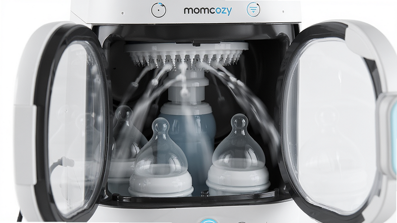 ����ΪMomcozy��ƿ��ϴ�����ڹ����ĳ���������Ϊ������д���ص�չʾ�����ڲ���ת���ܼ�͸�������ڵ���ƿ���Ű�ͻ���Ƽ��У����Ϊ��Ʒ������Ӱ��ϸ�ڰ���ˮ����̬ģ��Ч�������廭�ʣ��ɾ��޶���Ԫ��
