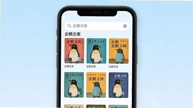 ����Ϊ�ֻ���Ļ������ʾ������Ŀ⡱APP���棬���������������·�������״���е�С˵���棬����ɫ�ʷḻ�����Ϊ��ƽ��UI��ƣ�����Ϊǳ��ɫ���䣬�������࣬�޶���Ԫ�أ����廭�ʣ��ɾ���࣬���֡�����Ŀ⡱�����ɼ�