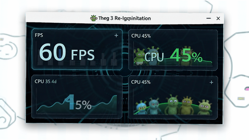 ����ΪSlendytubbies 3 Re-Ignition Mobile��Ϸ���ܼ�ؽ��棬����Ϊ���������Ű��࣬���Ϊ�Ƽ��У�ϸ����ʾFPS��CPUռ���ʣ����ʸ��壬�ɾ����޶���Ԫ�أ����ְ���