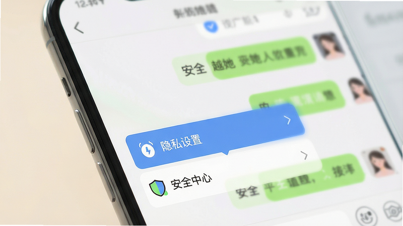 手机屏幕显示越她App的设置界面,重点突出