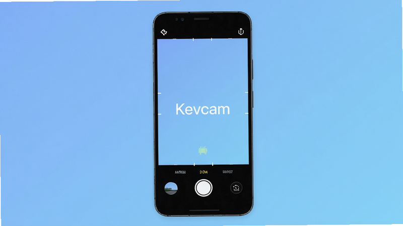 ����չʾ Kevcam ��׿Ӧ�ý��棬�ֻ���Ļ���У���ʾ���ȡ���򣬽������ִ�������Ϊ��ͽ�����ɫ����������