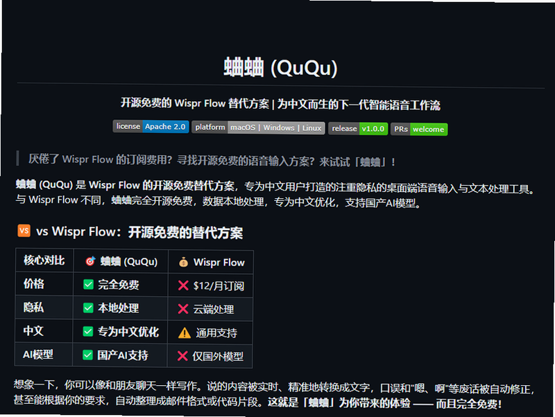 吟点语音输入 安卓版 电脑端 替代方案 对比图
