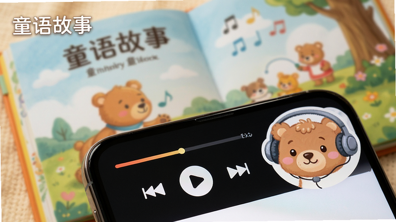 ��д��ͷչʾ�ֻ���Ļ�ϵ���Ƶ���Ž��棬�����ǡ�ͯ����¡���ģ���汾���棬ǰ���������Ĳ��ſ���������ʾ���ڲ��ŵ�״̬���Ա���һ�����Ŷ����Ŀɰ�С��ͷ���������֣�����۽�����Ƶ�������򣬲��ֽ��գ��Ű澫�£������ܰ���ʣ�ϸ����ͣ����ʸ��壬�ɾ����޶���Ԫ�أ�����