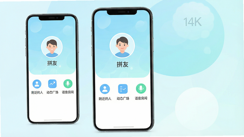 չʾһ����Ϊ��ƴ�ѡ����ƶ�Ӧ�ý���ȫ��ͼ�����ñ�ƽ����Ʒ����ɫ��Ϊ���µ�ǳ��ɫ���ɫ���䡣��Ļ������ʾһ��Բ�ε��û�ͷ����ǳơ�ƴ�ѡ����·������š��������ˡ�������̬�㳡�������������䡱�������Ĺ������ͼ�꣬ͼ����Ƽ���ִ�������Ϊ��͵Ľ���ɫ���޶���������ּ���������ѧ��4k���壬�ɾ����䣬������ˮӡ��