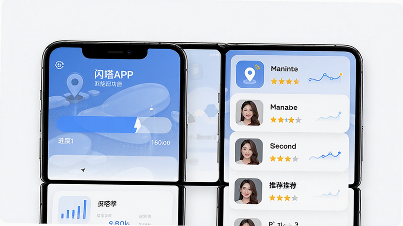 ���APP����ƥ�书��ʾ��ͼ������Ϊ�ֻ�����չʾƥ����������Ƽ��б������ֽ��գ��Ű����룬���Ƽ���ǿ��ϸ����ʾ��λͼ���������Ǽ������ʸ߷ֱ��ʣ��ɾ��������޶���װ��