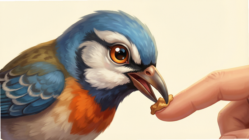 һ��չʾThe Birds��Ϸ����˲���ͼƬ��������һֻС������ͷ��ʳ�����ָ�ϵ�ʳ������鶯�����־۽������㣬�Ű���գ������ܰ������ϸ��ϸ�壬���ʸ���ɾ����޶���Ԫ��