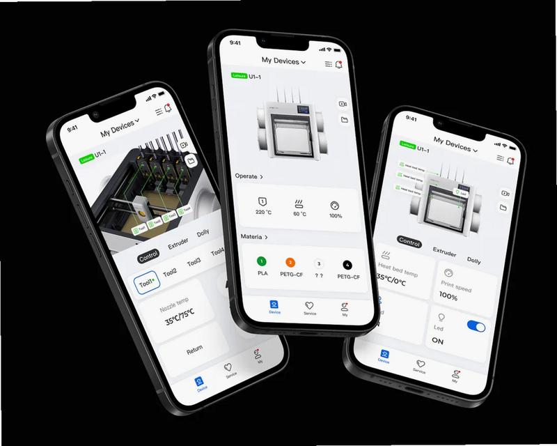 Snapmaker 安卓版 功能界面截图