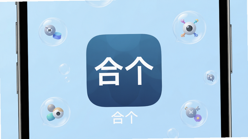 手机屏幕中央显示名为