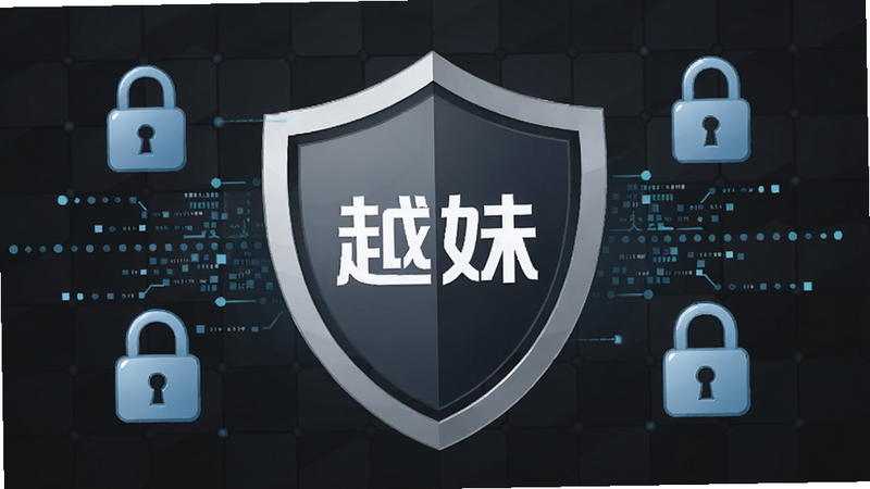 一个盾牌形状的图标位于中心,盾牌上印有