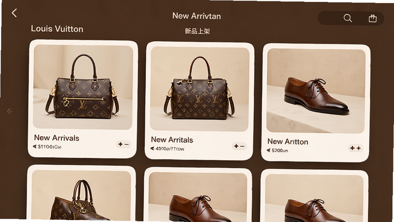 展示 Louis Vuitton APP 中