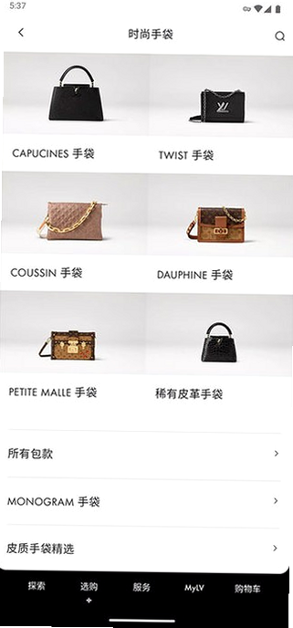 Louis Vuitton 安卓版 支付界面 截图